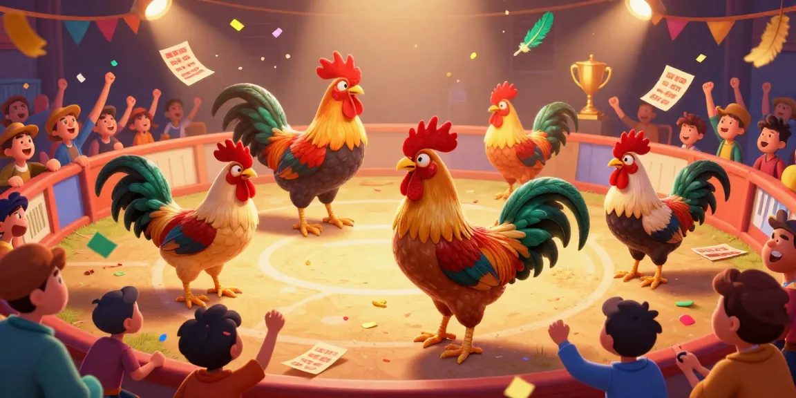 Experience thrilling cockfighting with Đá Gà LLWIn in a vibrant arena filled with excited spectators.