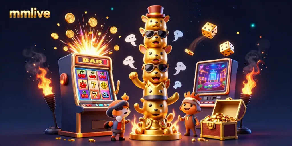 Experience the vibrant excitement of mmlive with a golden totem and explosive slot machine dynamics.