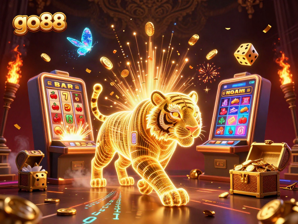 Experience go88's electrifying casino atmosphere with a dynamic digital scene.