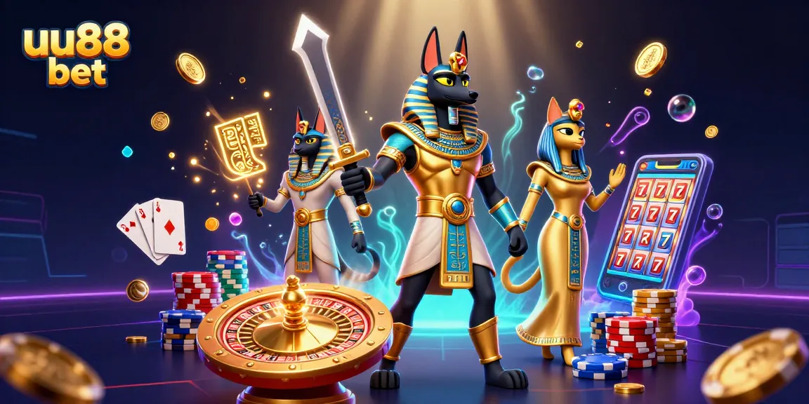 Experience thrilling winnings at uu88 bet with ancient Egyptian warriors and dynamic casino elements!