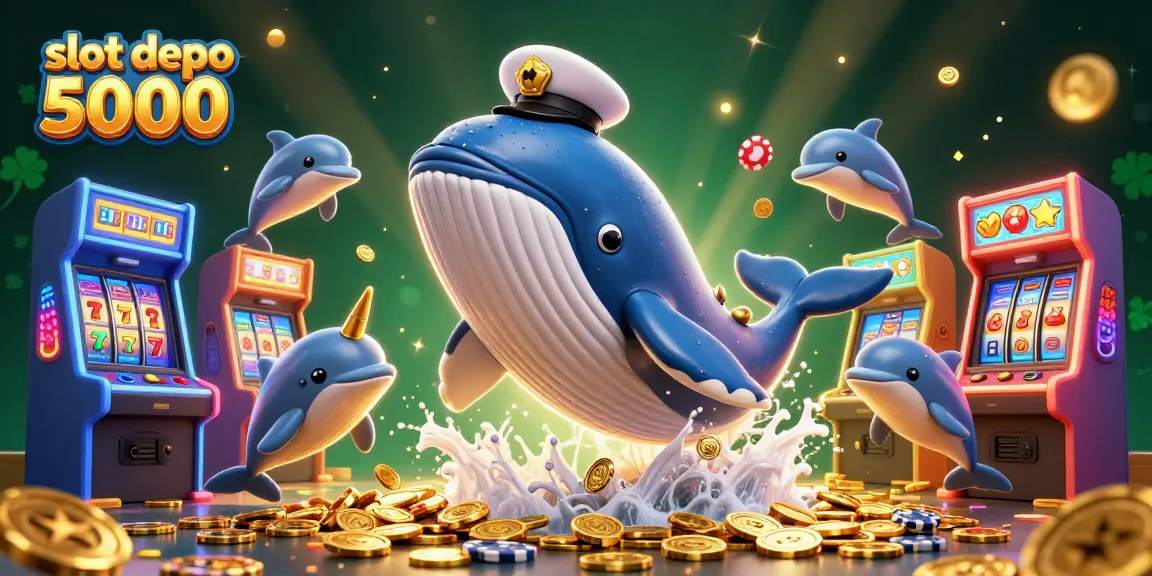 Experience thrilling gameplay with slot depo 5000 showcasing a vibrant underwater scene packed with casino excitement.