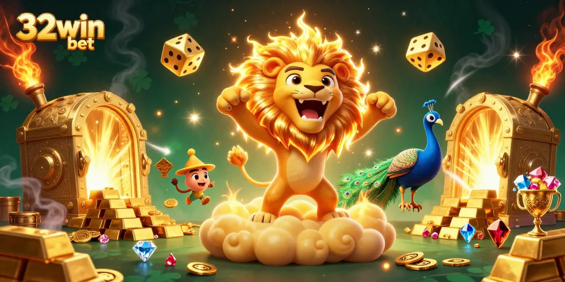 Experience the thrill of 32win bet with vibrant casino elements and fantastic characters.