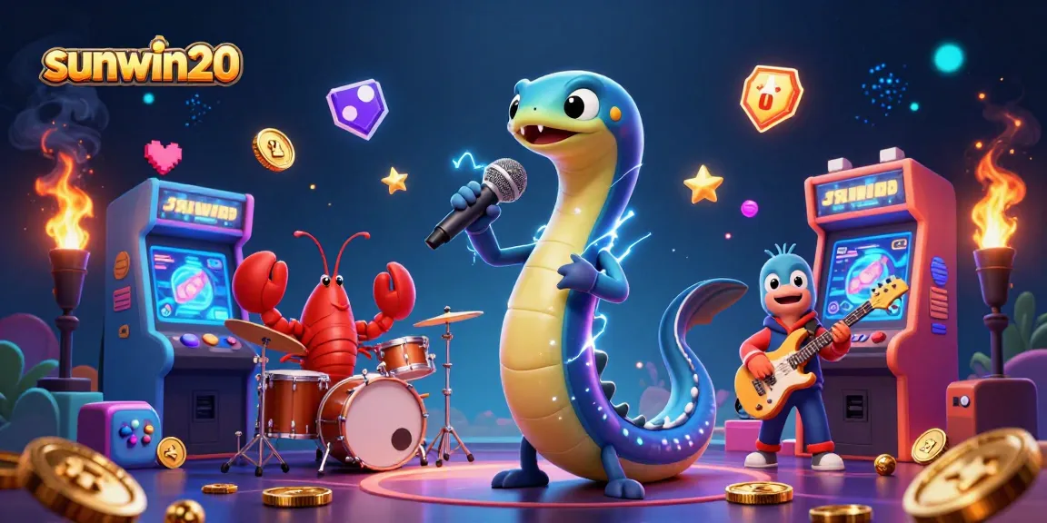 Experience the excitement at sunwin20's underwater casino with vibrant characters and dynamic gaming elements.
