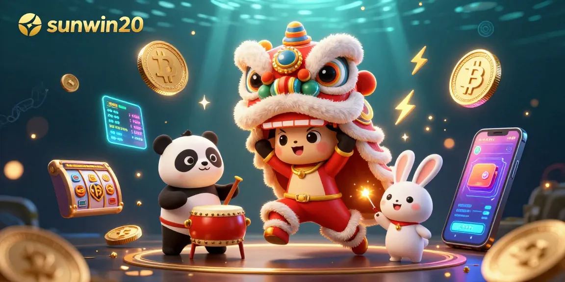 Experience thrilling gameplay with sunwin20, showcasing vibrant characters and casino elements.